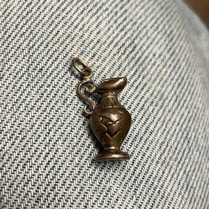 Sterling ancient jug charm